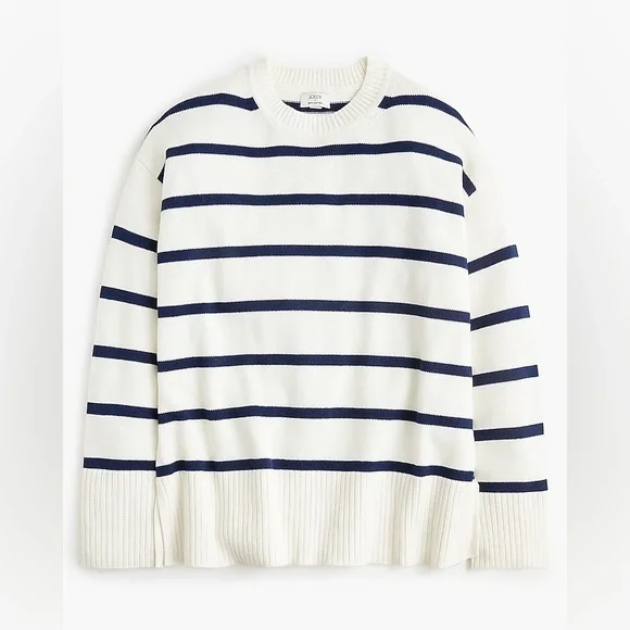 100% Cotton J.Crew Wide-Hem Sweater - Picture 2 of 5